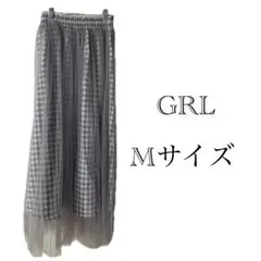 グレイル　ギンガムチェック　シアー　フレア　スカート