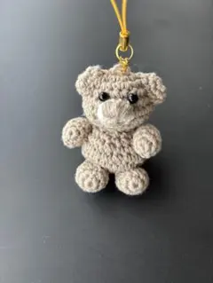 くま　あみぐるみ　キーホルダー