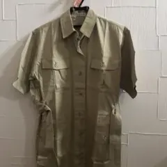 【☘️今月セール】Calvin Klein 半袖シャツワンピース 美品