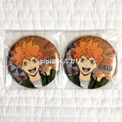 ハイキュー DayOff グリッター缶バッジ 日向翔陽 2点セット