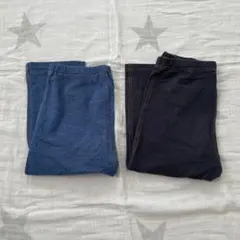 UNIQLO キッズ レギンスパンツ 2枚セット　七分丈