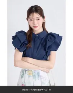 トッコクローゼット バルーンスリーブウエストタックブラウス