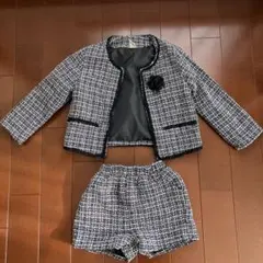 ツイードセットアップ 11号 ブラック・ホワイト