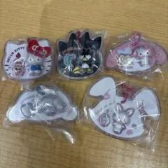 サンリオキャラクターズ パッケージチャーム5点セット