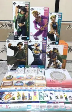 一番くじ ジョジョ ラストワン賞B賞C賞D賞E賞F賞フィギュア、下位賞付きセット
