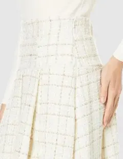 MIIAツイード アシンメトリー ロング スカート