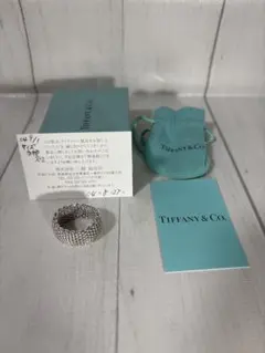 【美品】TIFFANY&Co. メッシュリング SV925のサムネイル
