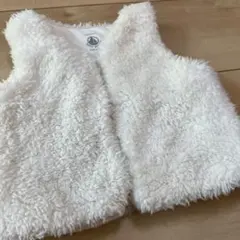 プチバトー ボア ベスト 12m 74cm