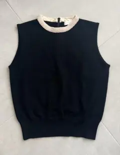 ★新品未使用★ Ballsey パール襟 ノースリーブニット