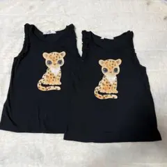 H&M ヒョウ柄　タンクトップ 140