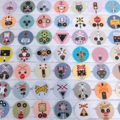 世界の踏切 ご褒美シール２ 全52ヵ国　ハンドメイド