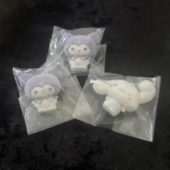 ふわふわ フロッキードール2 クロミ シナモロール 3個セット サンリオ