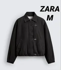 ZARA ザラ クロップドフィットトグルボタンジャケット M