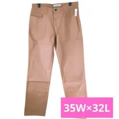 メンズ チノパン ストレートフィット カジュアル ストレッチ 35W×32L