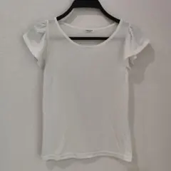 COLZA フリル袖 カットソー ホワイト Sのサムネイル