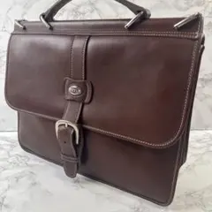 GUCCI オールドグッチ ビジネスバッグ レア ブラウン 大きめ レザー