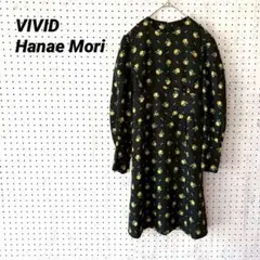 VIVID Hanae Mori ハナエモリ 花柄 ワンピース バックリボン
