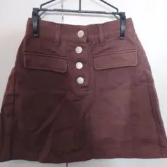GORGE ブラウン タイトスカート Mサイズのサムネイル