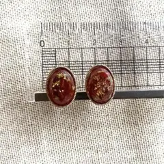 create park イヤリング 赤金