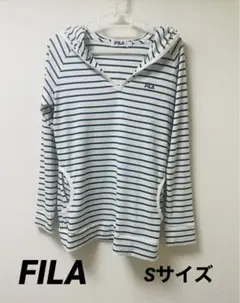【美品】FILA レディース　パーカー　ボーダー　Sサイズのサムネイル