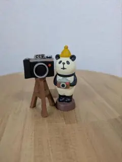 デコレ コンコンブル 三脚カメラとパンダカメラマンのセット