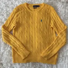 ♡新タグ♡ラルフローレン ケーブルニット　イエロー