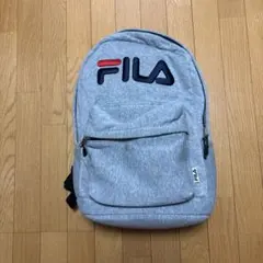 FILA スウェット素材 リュック グレーのサムネイル