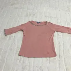 Burberry Blue Label フリル ノバチェック カットソー　M