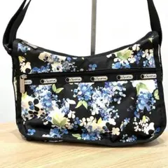 レスポートサック クラシックホーボー ショルダーバッグ 花柄 ブルー