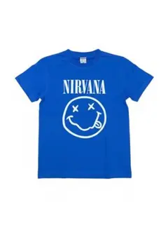 NIRVANA ニルバーナ スマイリーフェイス Tシャツ ロイヤルブルー XS