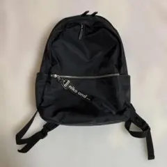 Niko and… ブラックナイロンリュック・バックパック