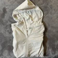 UNIQLO AIRISM ホワイトパーカー M ユニクロ