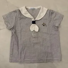 familiar 半袖シャツ 90cm セーラー襟