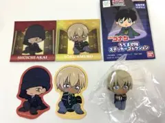 名探偵コナン　まちぼうけ　ちぢませ隊　ステッカー　安室透　赤井秀一