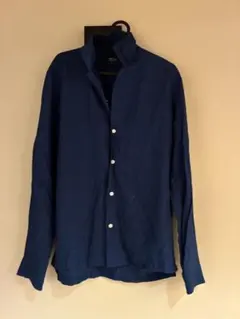 COMME CA ISM ネイビー 長袖シャツ M