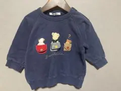 familiar ファミリア　アップリケ　トレーナー 90