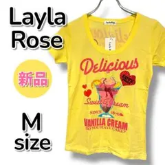 【新品未使用】Layla Rose レイラローズ Tシャツ 半袖 イエロー【M】のサムネイル