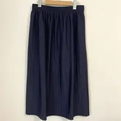 ズッカ　プリーツスカート　ネイビー