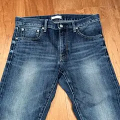 美品 UNIQLO ユニクロ ジーンズ セルビッジ スリムフィット W31