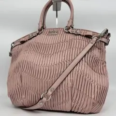 【未使用級✨】 COACH マディソン ギャザー 2way トートバッグ ピンク