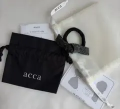 acca ヘアゴム ブラック×グリーンストーン - メルカリ