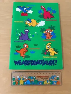 【当時物】サンリオ1992 1993 ウィーアーダイナソーズ　ノート　ものさし