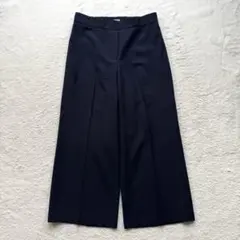 セオリーリュクス ワイドパンツ サキソニーソフト イージーパンツ ネイビー　40