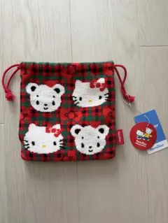最終値下げ【新品】フェイラー サンリオ キティ 手付き巾着バッグ