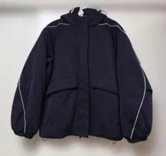 adidas アディダス 中綿 ジャケット オーバーサイズ ブラック Lサイズ