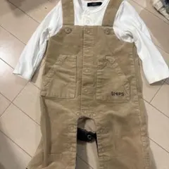 SHIPS コーデュロイロンパース ベージュ 70