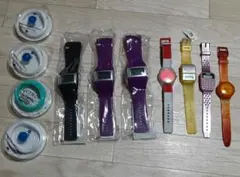 Q&Q,SWATCH,TALKING WATCHクォーツ時計ジャンクまとめのサムネイル