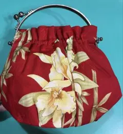 和装用バッグ がま口 ハンドバッグ 花柄
