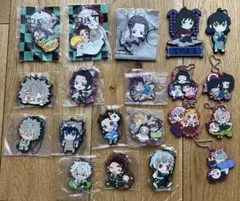 K5）鬼滅の刃 ラバーキーチェーンセット 20個 まとめ売り　炭治郎　義勇　胡蝶