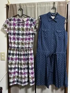 Brooks Brothers ワンピース　半袖&ノースリーブセット